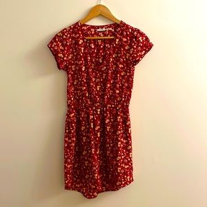 🦋 Kimchi Blue 🌺 Red Flowered Dress